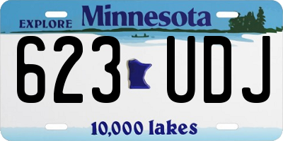 MN license plate 623UDJ