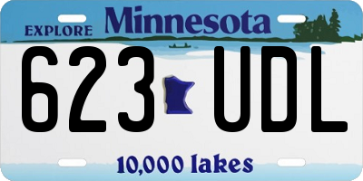 MN license plate 623UDL