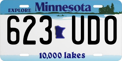 MN license plate 623UDO