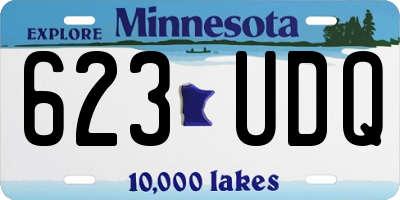 MN license plate 623UDQ