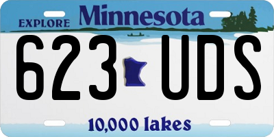 MN license plate 623UDS