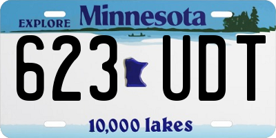 MN license plate 623UDT