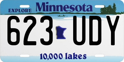 MN license plate 623UDY