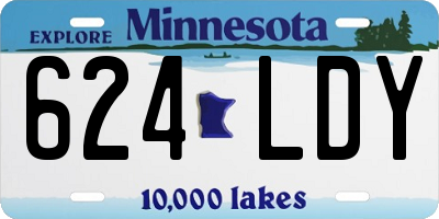 MN license plate 624LDY