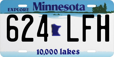 MN license plate 624LFH