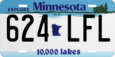 MN license plate 624LFL