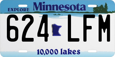 MN license plate 624LFM