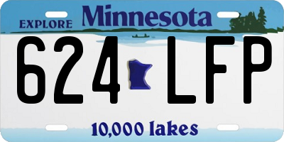 MN license plate 624LFP
