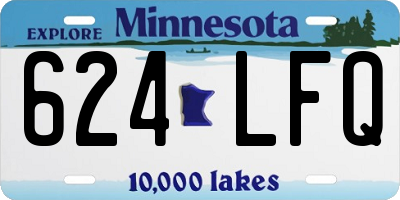 MN license plate 624LFQ