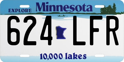 MN license plate 624LFR
