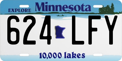 MN license plate 624LFY