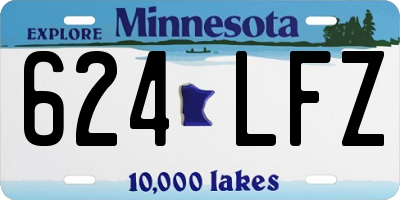 MN license plate 624LFZ
