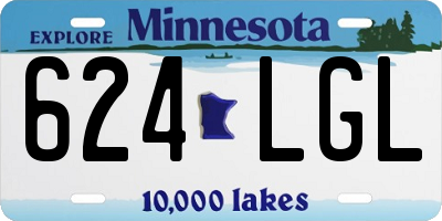 MN license plate 624LGL