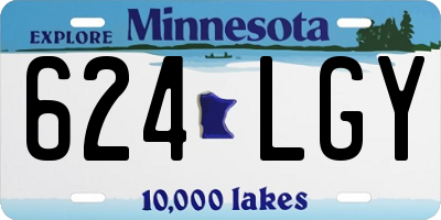 MN license plate 624LGY