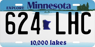 MN license plate 624LHC