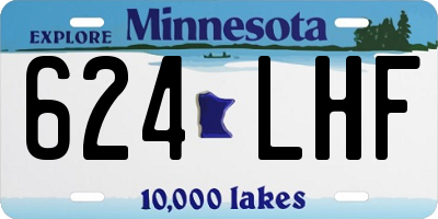 MN license plate 624LHF