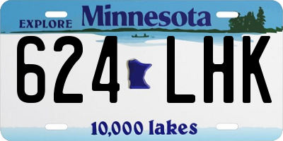 MN license plate 624LHK