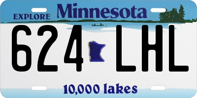 MN license plate 624LHL