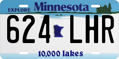 MN license plate 624LHR