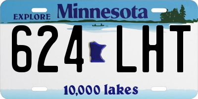 MN license plate 624LHT