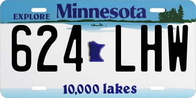 MN license plate 624LHW