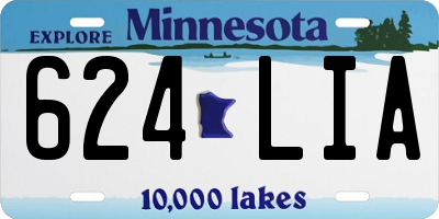 MN license plate 624LIA