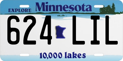 MN license plate 624LIL