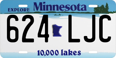 MN license plate 624LJC