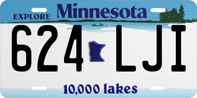 MN license plate 624LJI