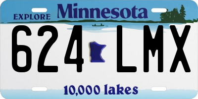 MN license plate 624LMX