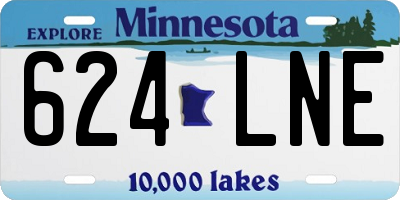 MN license plate 624LNE