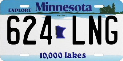 MN license plate 624LNG
