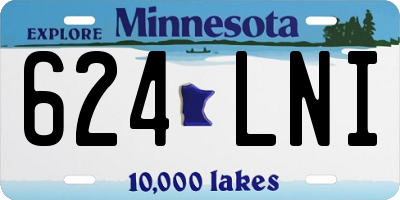 MN license plate 624LNI
