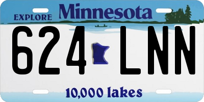 MN license plate 624LNN