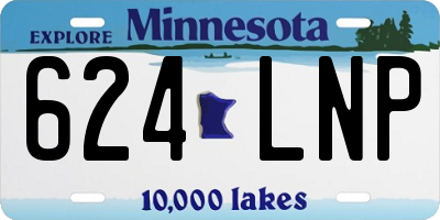 MN license plate 624LNP