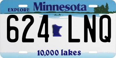 MN license plate 624LNQ