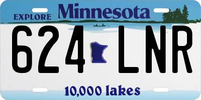 MN license plate 624LNR