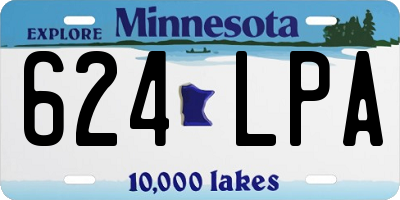 MN license plate 624LPA