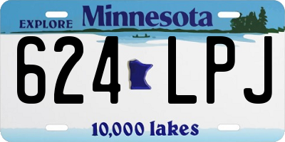 MN license plate 624LPJ