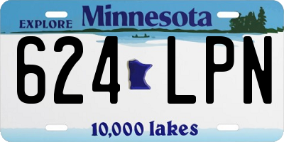MN license plate 624LPN