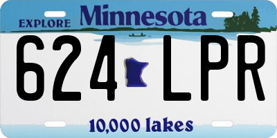 MN license plate 624LPR