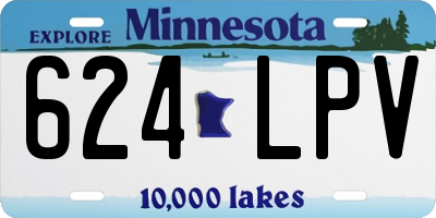 MN license plate 624LPV