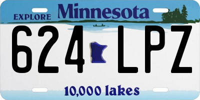 MN license plate 624LPZ