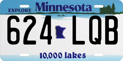 MN license plate 624LQB