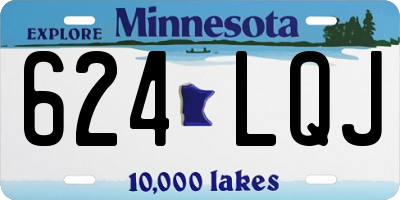 MN license plate 624LQJ