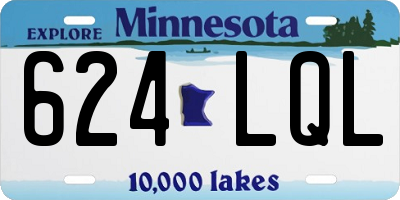 MN license plate 624LQL