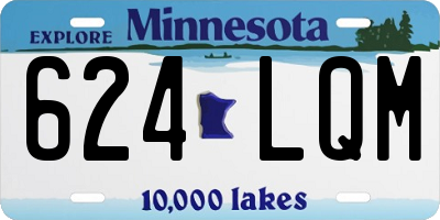 MN license plate 624LQM