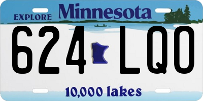 MN license plate 624LQO