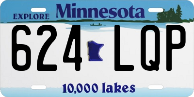 MN license plate 624LQP