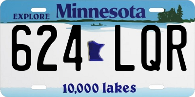 MN license plate 624LQR
